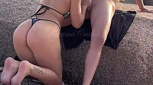 era só um boquete mas não resisti ao sexo na praia nudista