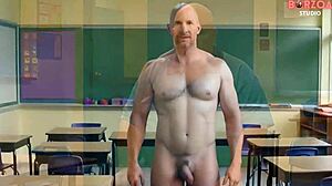 доминирующая учительница тестирует сексуальную блондинку в 3д хентае