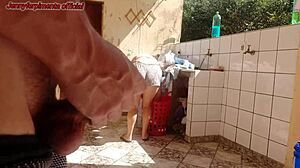 omg i caught my stepdaughter in shorts doing laundry, got so horny for her wet luscious pussy 😍