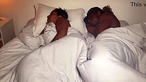 Step Mom and Son Share Hotel Bed for Intense Latina Action with English Subtitles