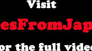 Ladyboy Jepun ditarik dan beri blowjob close-up