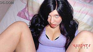 แฟนสาวไม่ยอมโดนก้น แม่อุ้มเลยโดนหีใหญ่พ่นครีมพาย!