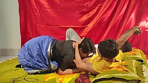 Husband Fingers While Wife Bangs in Threesome Bengali Action!