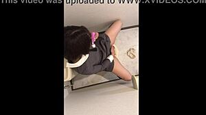 חובבנית יפנית גונבת סשן סולו מהיר