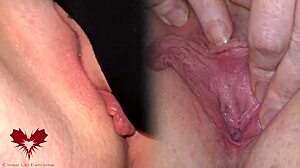 看看这个湿漉漉阴户，我舔到她高潮爆炸