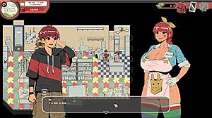 哇！恐怖牛奶生活Hentai游戏，深喉和内射马鸡巴假阳具！