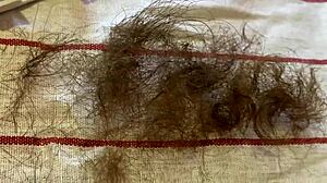 Yo, mijn super lange kut haar trimmen van dichtbij vandaag