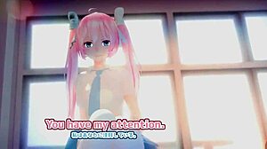 Miku skriger mens hun bliver kneppet hårdt før klasse.